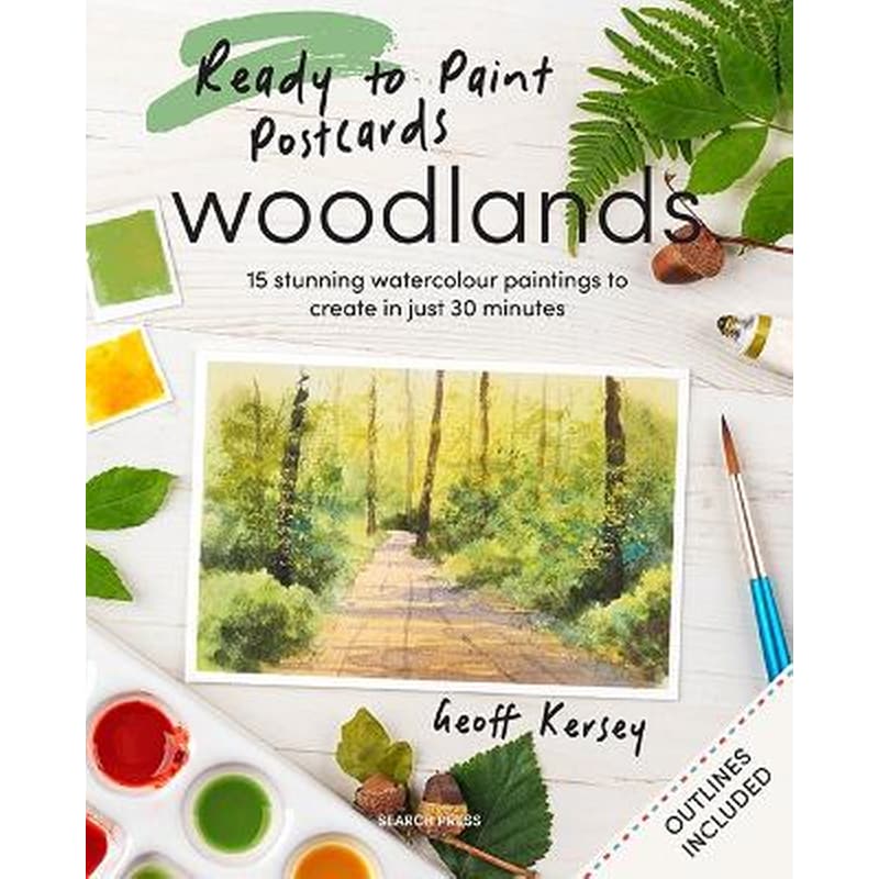 Ready to Paint Postcards: Woodlands