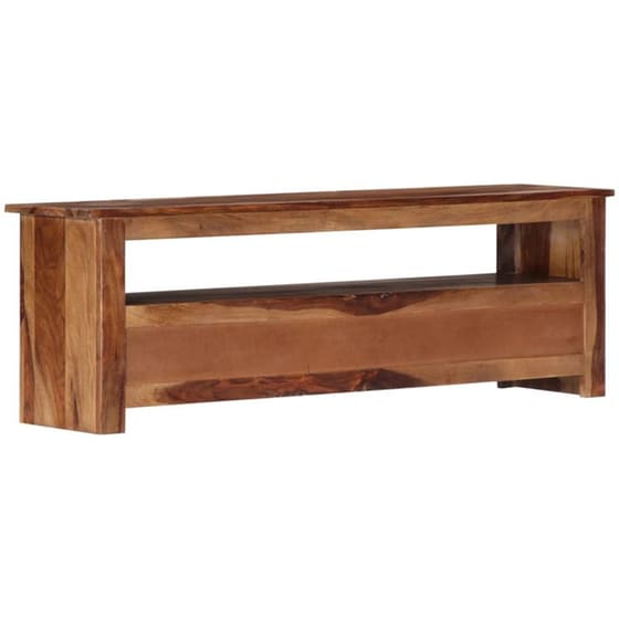 Έπιπλο Τηλεόρασης VidaXL Μασίφ Ξύλο 118x30x40cm - Kαφέ image 3