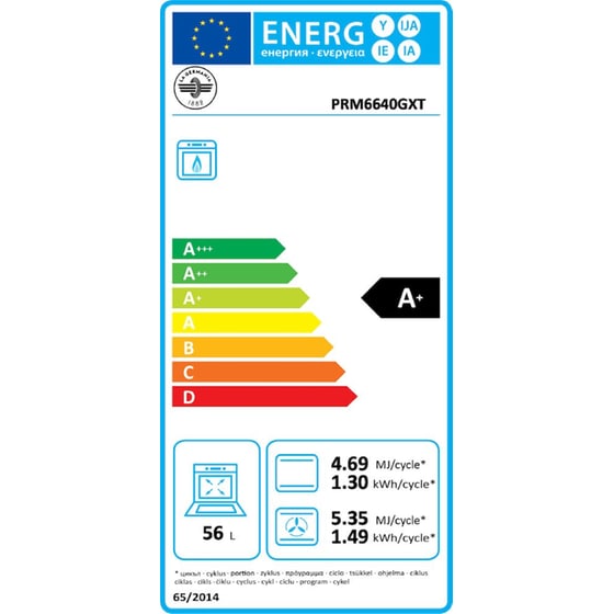 LA GERMANIA PRM6640GXBT(GPL) 56 Lt Μπλε Κουζίνα Υγραερίου image 4