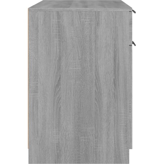 Γραφείο VidaXL από Επεξεργασμένο Ξύλο 100x50x75 cm - Γκρι Sonoma image 3