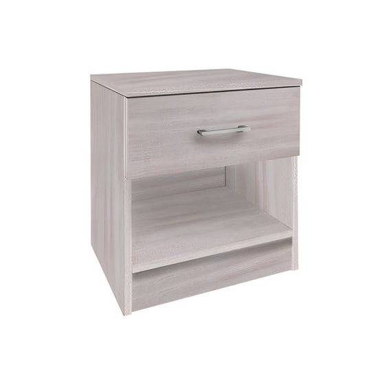 Κομοδίνο Woodwell Από Μελαμίνη 41x32x48 cm - White Wash image 0