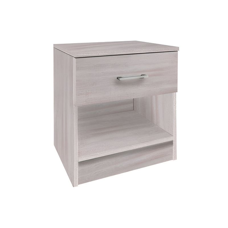 WOODWELL Κομοδίνο Woodwell Από Μελαμίνη 41x32x48 cm - White Wash