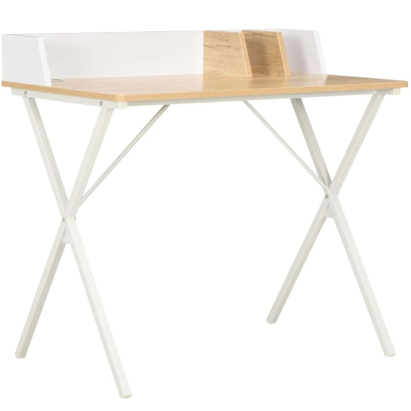 Γραφείο Μελέτης VidaXL από Μοριοσανίδα 80x50cm - Δρυς/Λευκό