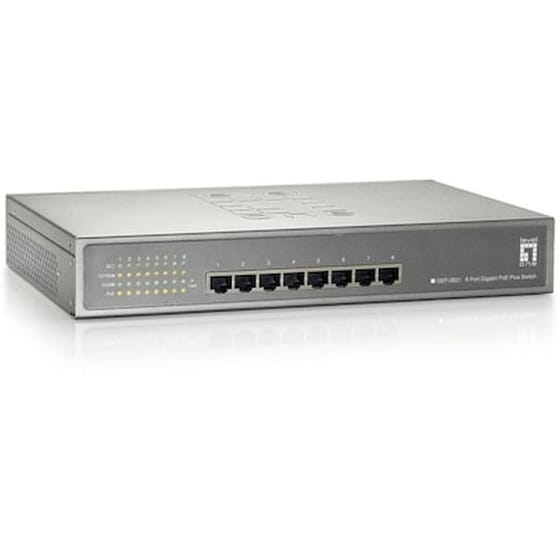 LevelOne GEP-0821 Network Switch Gigabit Ethernet (1000 Mbps) PoE Support image 0