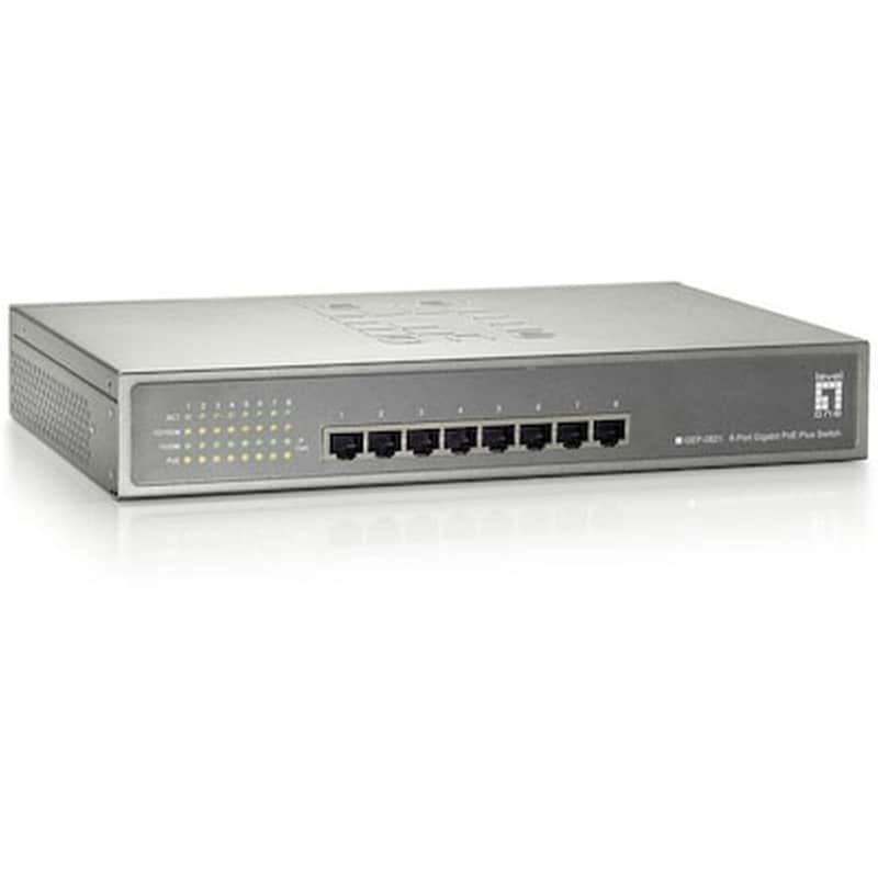 LEVEL ONE LevelOne GEP-0821 Network Switch Gigabit Ethernet (1000 Mbps) PoE Support