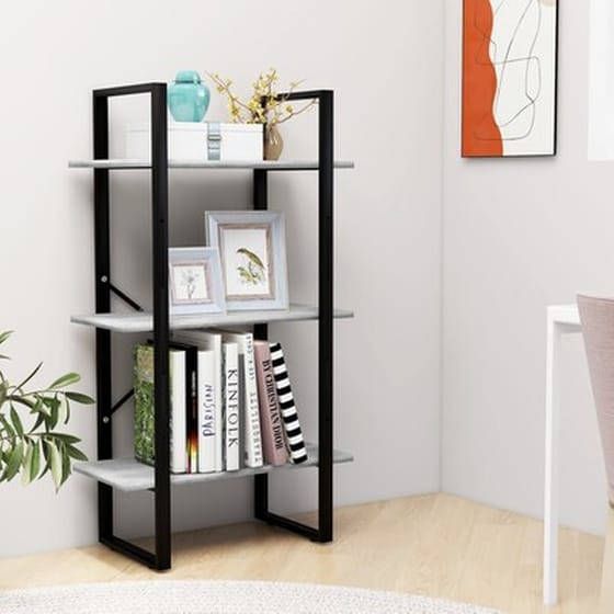 Vidaxl Ράφι Αποθήκευσης Γκρι Σκυροδέματος 60x30x105εκ. Από Μοριοσανίδα image 3