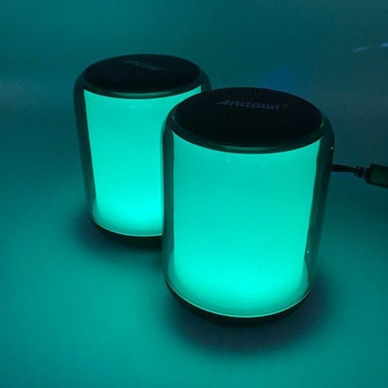 Ηχεία 2.0 Andowl Q-yx222 3W με RGB Φωτισμό - Μαύρο image 1
