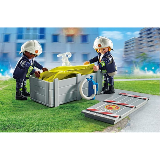 PLAYMOBIL® Action Heroes Πυροσβέστες με στρώμα διάσωσης (71465) image 4