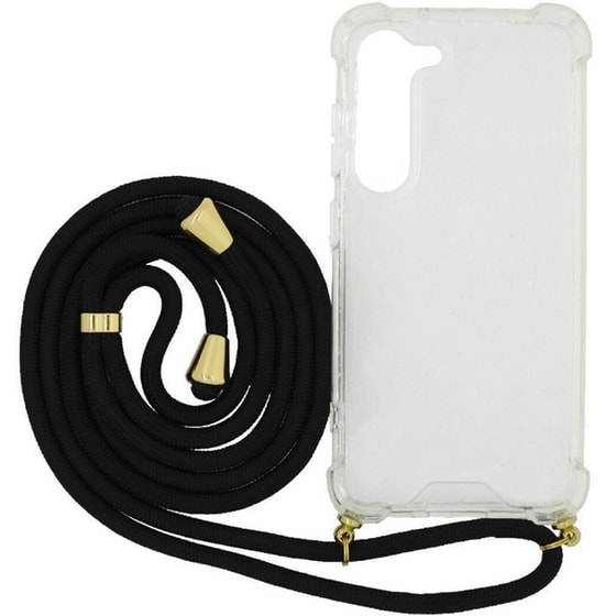 Θήκη Samsung Galaxy S23 5G - Ancus με Λουράκι Μαύρο - Διάφανο image 0