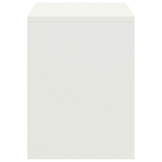 Κομοδίνο Vidaxl Από Μασίφ Ξύλο Πεύκου 2τμχ 35x30x40 cm - Λευκό image 2