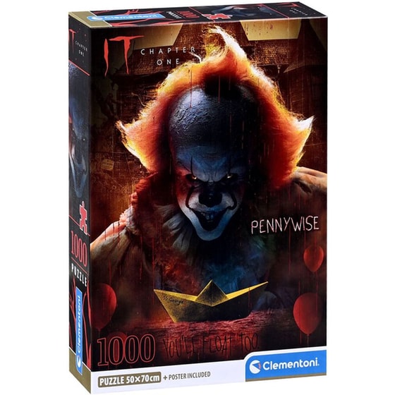 Παζλ Clementoni Horror Movies: It (1000 Κομμάτια) image 0