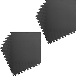Δάπεδο Γυμναστικής VidaXL από EVA Foam Σετ 12 Τμχ 60x60 cm - Μαύρο