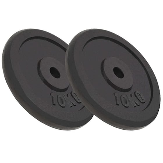 Δίσκοι VidaXL 10 kg για Μπάρα  Ø30 mm (2 Τεμάχια) image 0