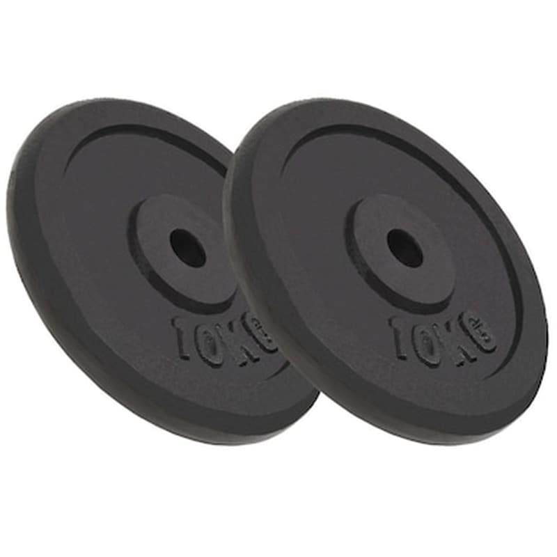 Δίσκοι VidaXL 10 kg για Μπάρα Ø30 mm (2 Τεμάχια)