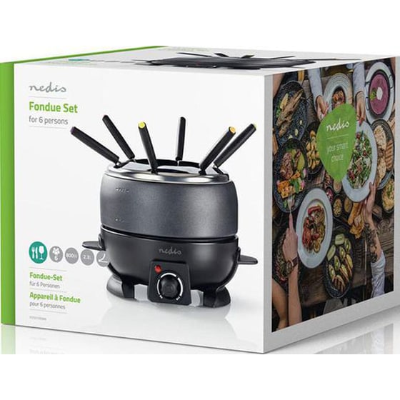 NEDIS FCFO110EBK6 800 W 2.3 L Μαύρο Συσκευή Για Φοντύ image 3