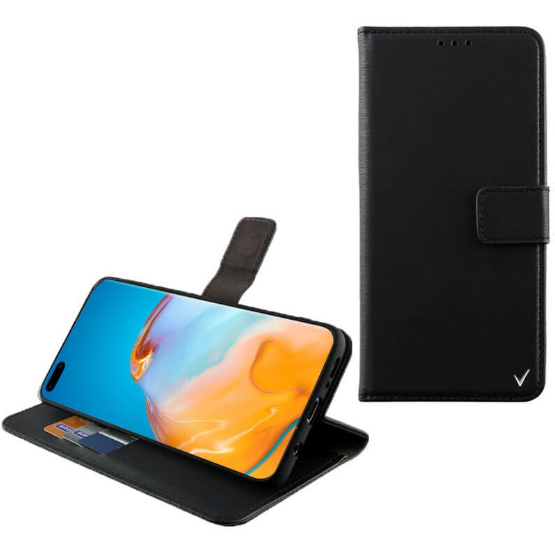 Θήκη Huawei P40 - Volte-tel Allure Magnet Book Stand Clip - Black
