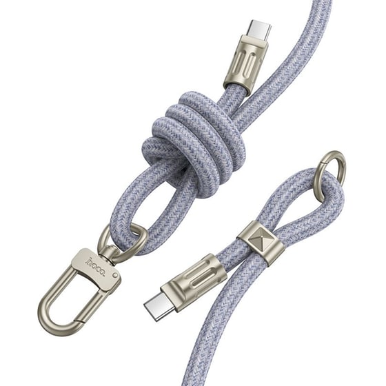 Καλώδιο Φόρτισης Hoco USB-C σε USB-C 1.8m - Blue image 0