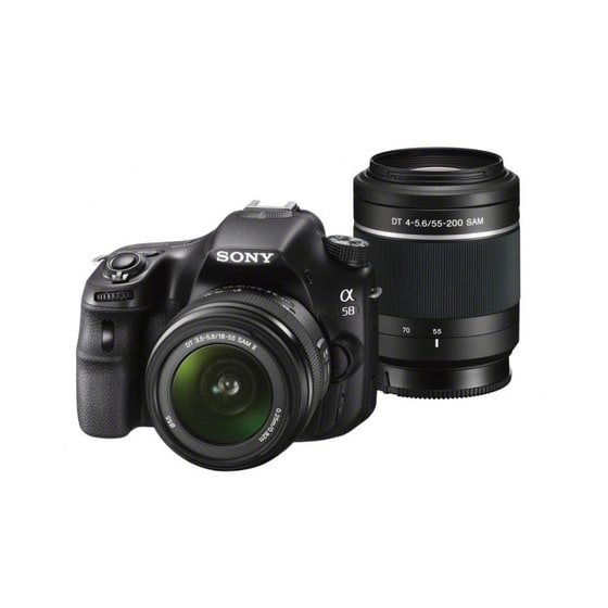 Sony SLT-A58 Kit DT 18-55mm & DT 55-200mm Μαύρο image 0