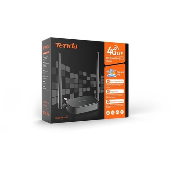 Tenda N300 Wifi 4g Lte Router 4g03 Pro Black image 3