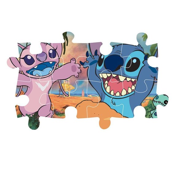 Παιδικό Παζλ Clementoni Maxi Super Color Disney Stitch (60 Κομμάτια) image 3