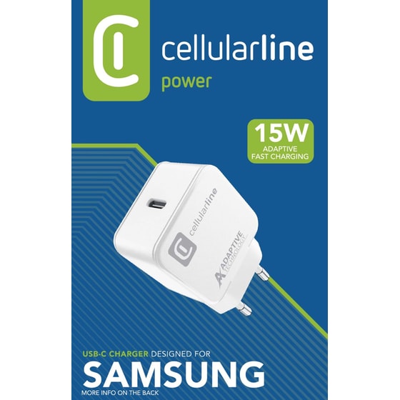 Φορτιστής Πρίζας Cellular Line Usb-C 15W - White image 1