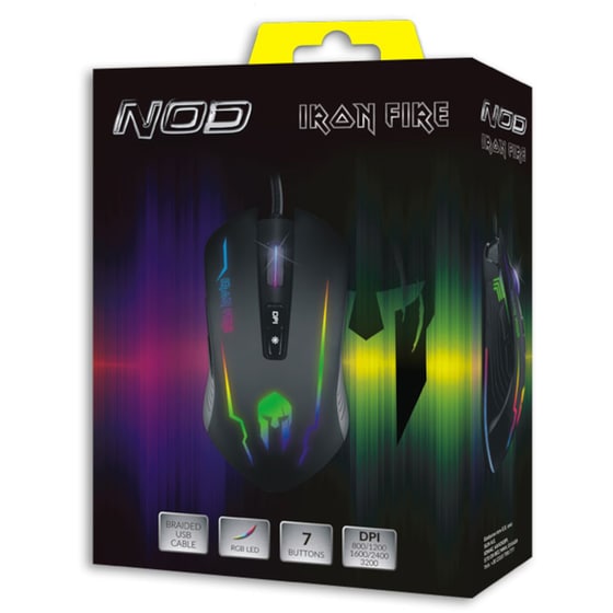 NOD Iron Fire RGB Gaming Ενσύρματο Ποντίκι Μαύρο image 6