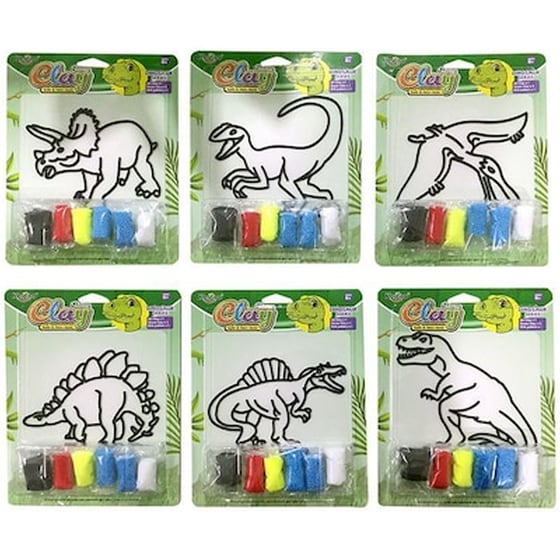Σετ Πλαστελινης Δεινοσαυρακια 19x24x3cm Toymarkt 913115 image 0