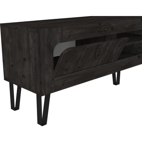 Έπιπλο Τηλεόρασης 24Mall Ortigia από Μοριοσανίδα 180x29.5x55 cm - Σκούρο Καφέ image 3