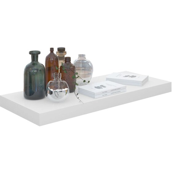 Ράφια Τοίχου VidaXL από MDF 60x23.5x3.8 cm 2 Τμχ - Λευκό/Γυαλιστερό image 6