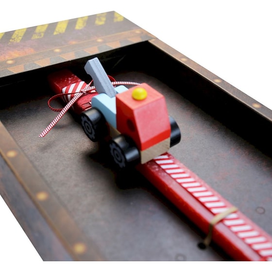 Λαμπάδα Synchronia Μίνι Όχημα Ξύλινο - Γερανός image 3