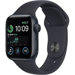 Apple Watch SE Cellular 40mm Midnight Aluminium Case with Midnight Sport Band - Regular