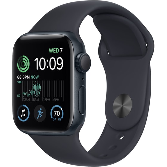 Apple Watch SE Cellular 40mm Midnight Aluminium Case with Midnight Sport Band - Regular image 0
