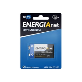 Μπαταρία Ultra Alcaline Energianet 9V (1 Τεμάχιo)