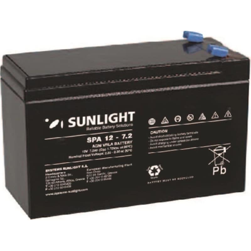SunLight Μπαταρία Ups SPA 12V 7.2Ah 1τμχ
