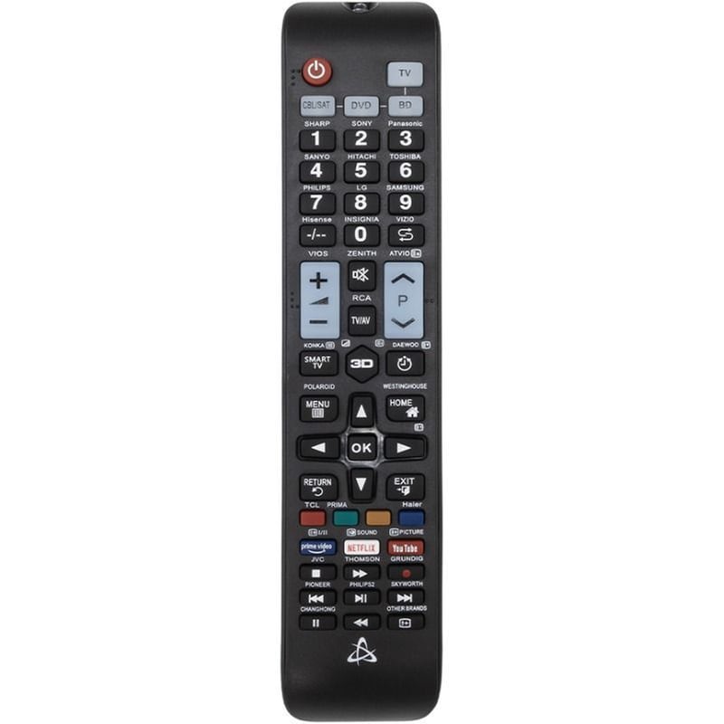 Universal Τηλεχειριστήριο Τηλεόρασης SBOX RC-01400-UNIVERSAL 4-in-1 - Μαύρο