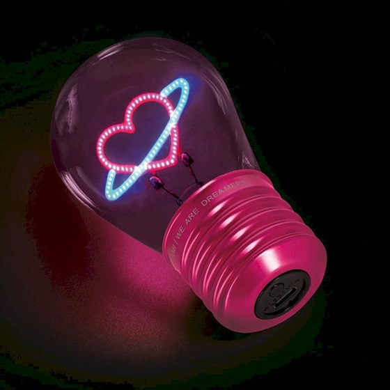 Διακοσμητικό Επιτραπέζιο Φωτιστικό Legami Bulb Fiction Λάμπα - Πλανήτης Καρδιά image 1