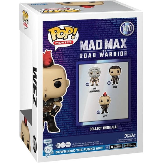 Funko Pop! Movies - Mad Max 2: The Road Warrior - Wez #1470 image 2