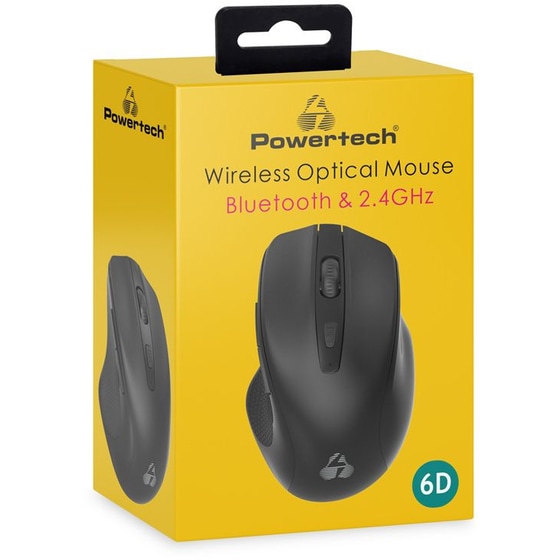 Powertech Pt-1250 Ασύρματο Ποντίκι - Μαύρο image 3