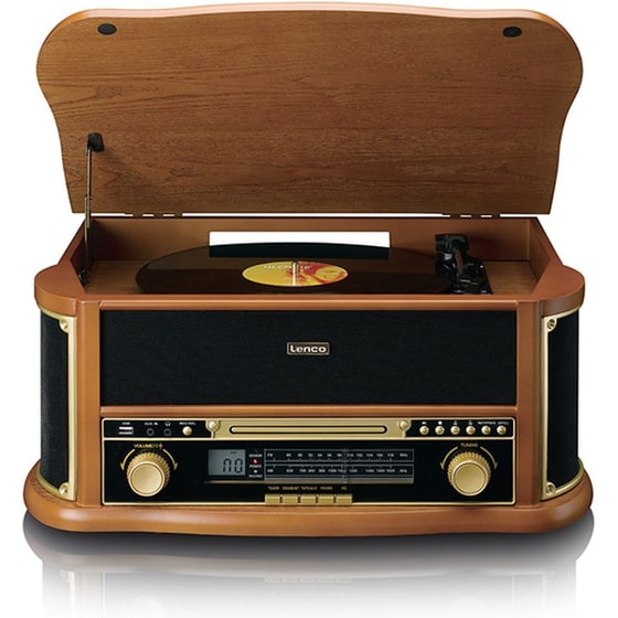 Πικάπ Lenco Classic Phono TCD‑2551WD Με Ενσωματωμένα Ηχεία – Καφέ image 0