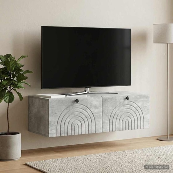 Επιτοίχιο Έπιπλο Τηλεόρασης VidaXL 99x41x30 cm image 3