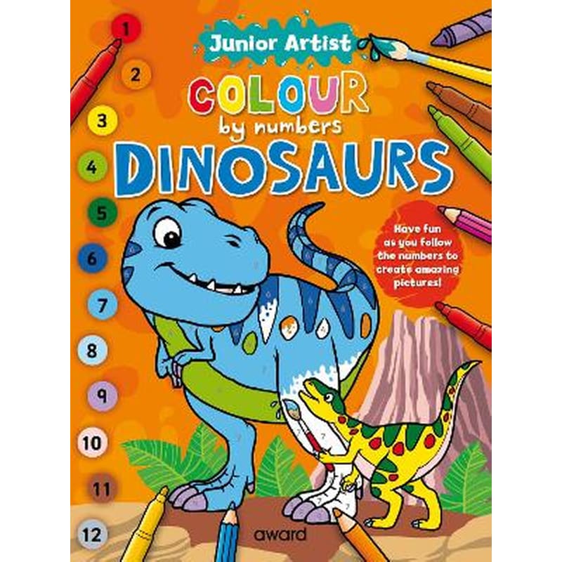 Junior Artist Colour By Numbers: Dinosaurs