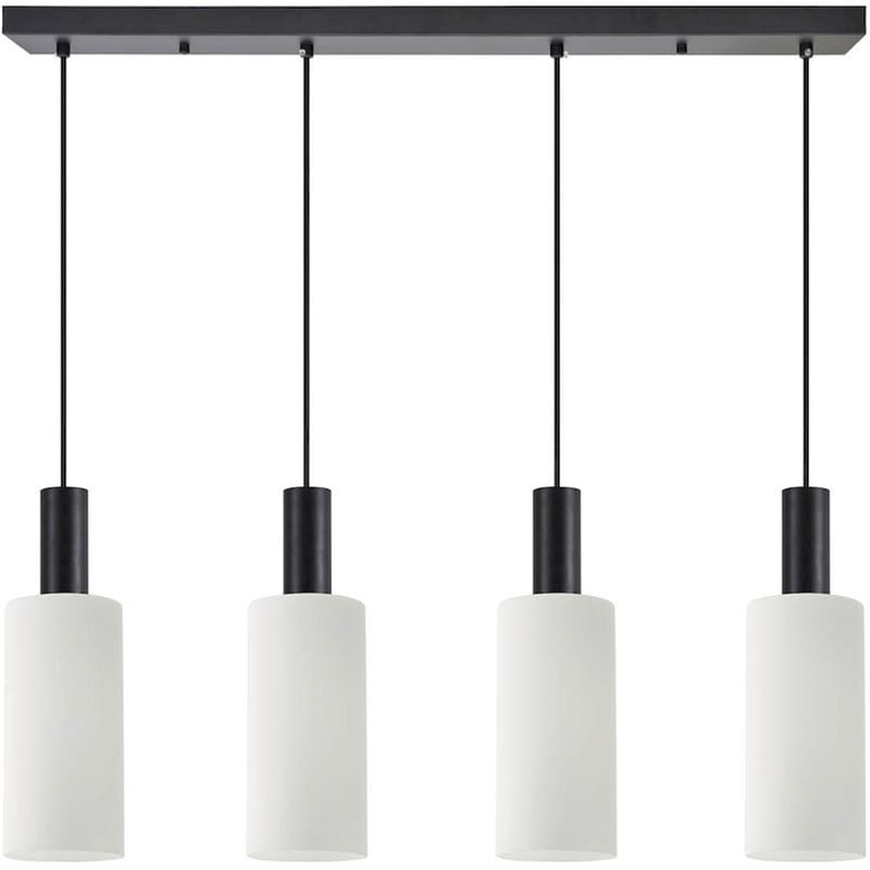 HOMELIGHTING Φωτιστικό Οροφής Πολύφωτο Homelighting 77-8567 Μεταλλικό - Μαύρο/Λευκό
