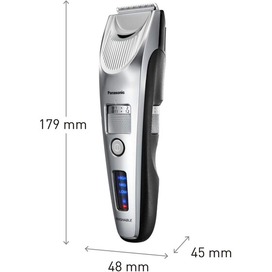 Κουρευτική Μηχανή PANASONIC ER-SC60-S803 Επαναφορτιζόμενη Ασημί image 8