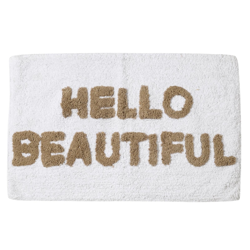 Πατάκι Μπάνιου Das Home Bathmats 0674 Ορθογώνιο από Βαμβάκι 50x80 cm - Μπεζ/Εκρού