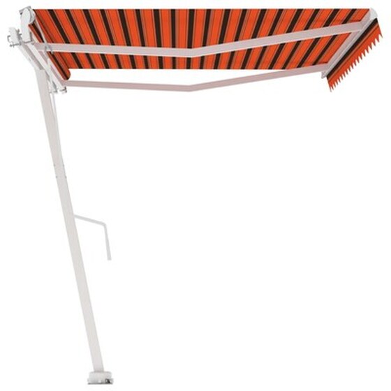 Τέντα Vidaxl Αλουμίνιο Αυτόματη 450x300cm - Πορτοκαλί/Καφέ image 5