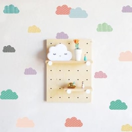 Παιδικό Αυτοκόλλητο Τοίχου Babyloon Happy Clouds