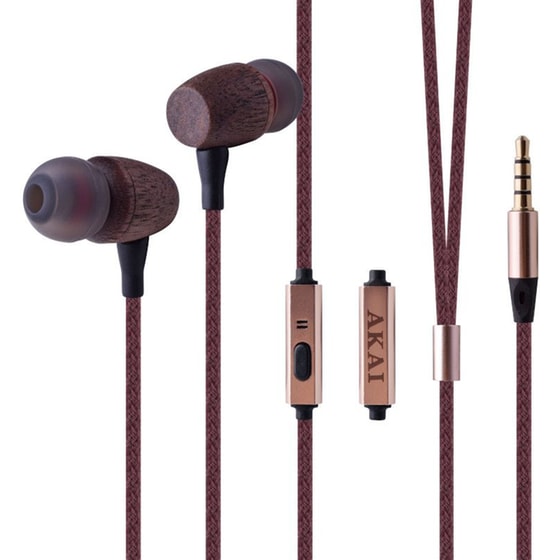 Akai BTE-W200F Handsfree 3.5mm Jack - Μπορντό image 0