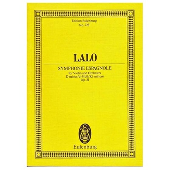 Lalo - Symphonie Espagnole Op.21 [pocket Score] image 1