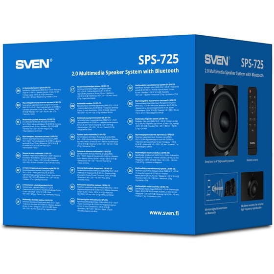 Ηχεία 2.0 Sven SPS-725 2x25 W - Μαύρα image 9