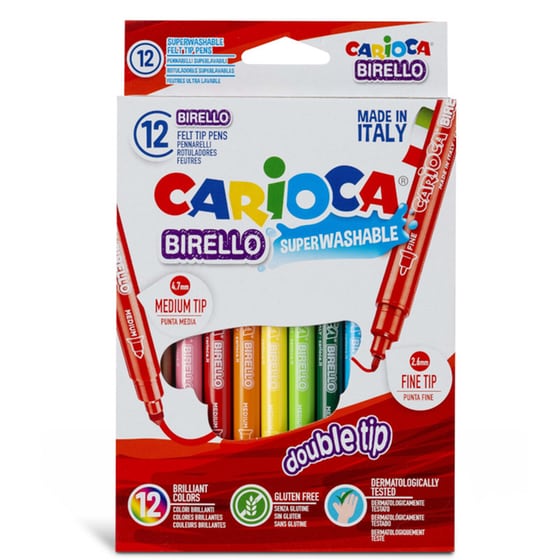 Μαρκαδόροι Carioca Birello 12 Τεμάχια image 0